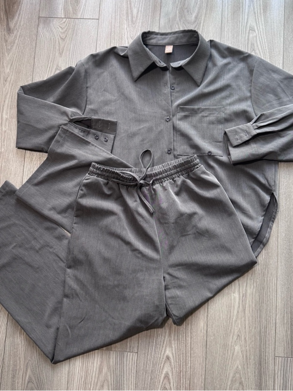Women's Charcoal Relaxed Jogger Set - Unbranded